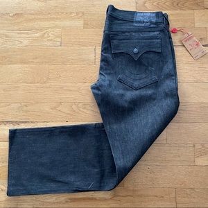Black Raw Denim True Religion jeans